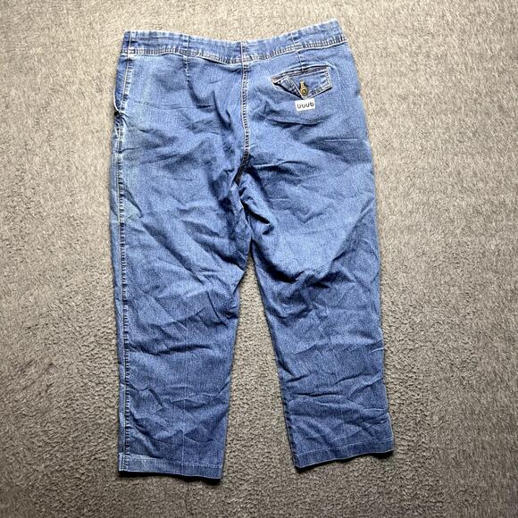 ERIKA Women’s Jeans Size 14 Blue Straight Leg Stretch Waist Comfort Fit - Picture 4 of 16